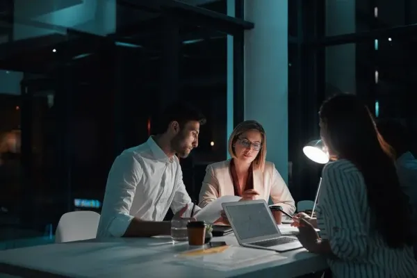 Office at night